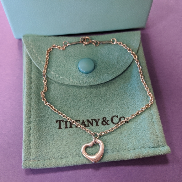 Tiffany & Co. Jewelry - Tiffany's Elsa Peretti Open Heart Bracelet